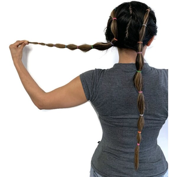 1200 pcs HAIR LOOM BANDS Rubber Refill Kit DIY Magical Bracelet Tie