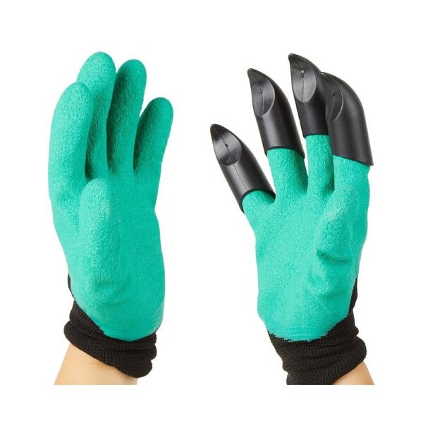 Garden Guru Waterproof and Puncture Resistant Gloves w Claws Digging