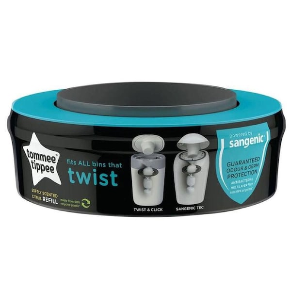 Tommee Tippee Twist & Click Refill Nappy/Waste Disposal Cassette for Twist Bins