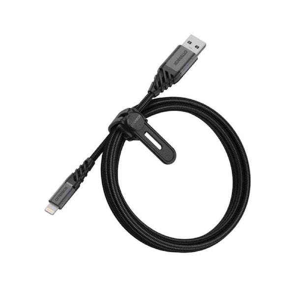 OtterBox Lightning MFI-Certified to USB-A 1M Charging Cable For Apple iPhone BLK