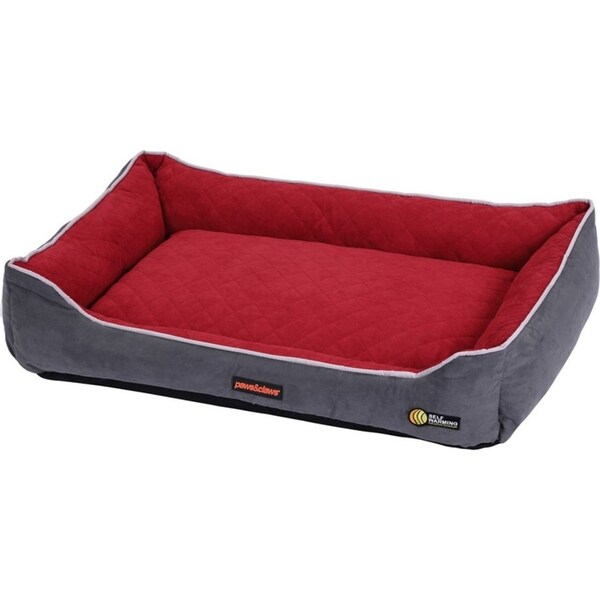 Paws & Claws Self Warming/Thermal Insulated Walled 90x60cm Pet/Dog Bed Large