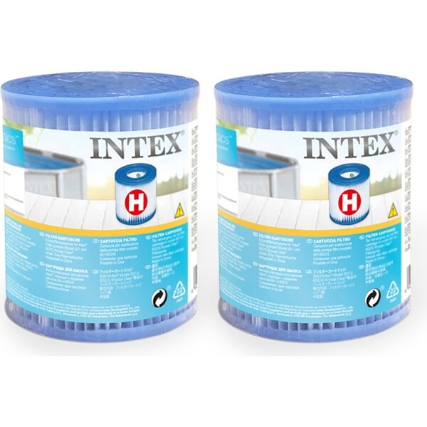 2PK Intex Filter Cartridge H Replacement/Accessory for Intex Pool Filter Pump