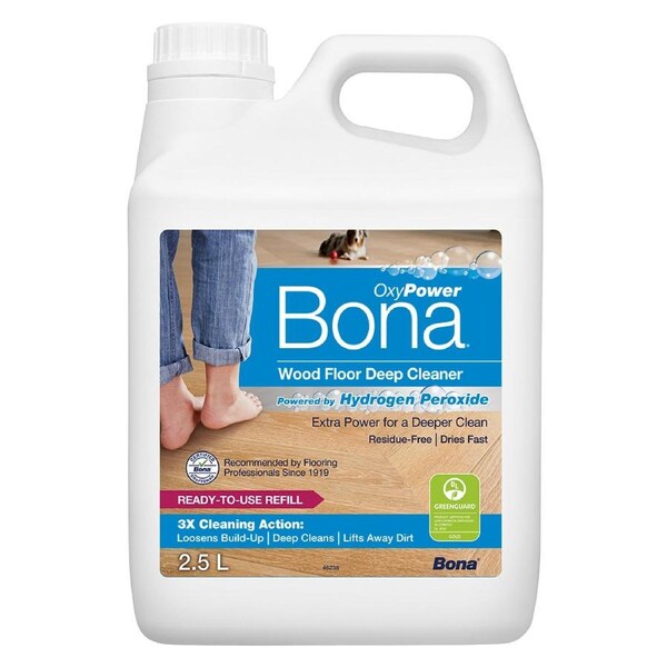 Bona 2.5L Wooden Floor Residue Free Deep Surface Cleaner w/Hydrogen Peroxide