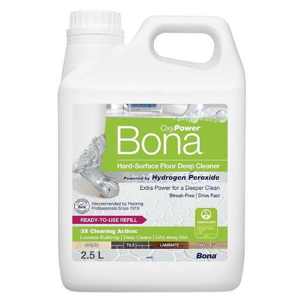 Bona 2.5L Hard Floor/Laminate/Tile Streak Free Deep Cleaner w/Hydrogen Peroxide