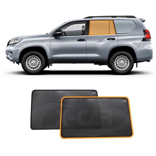 Car Window Sun Blind for Toyota Prado 150 Series 2009-2024 Sun Shade Mesh for Rear Window