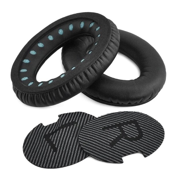 Black Replacement Ear Pads Cushions for Bose QuietComfort 35 QC35 I II Headphone