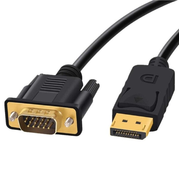 1.8m DisplayPort DP Male to VGA Male Adapter Cable for Lenovo Dell HP ASUS Acer Toshiba Laptop Monitor