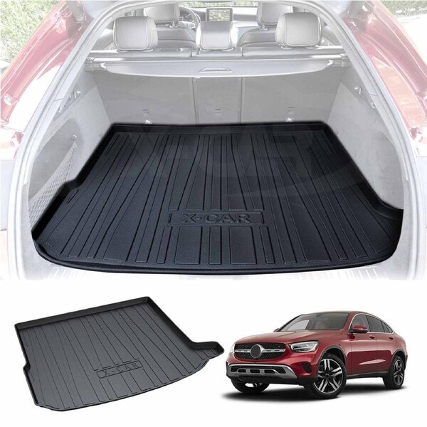 Heavy Duty Cargo Rubber Mat Boot Liner Luggage Tray Fit for Mercedes-Benz GLC Coupe 2016-2023