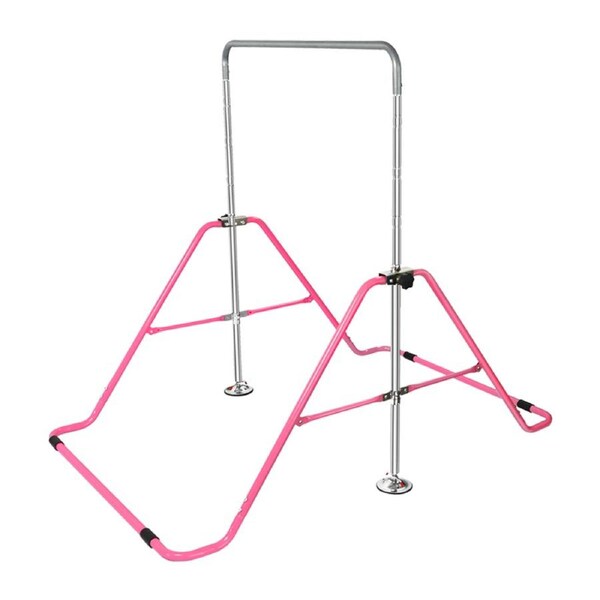 Kids Gymnastics Bars Training Horizontal Bar Monkey Kip Bar Pink