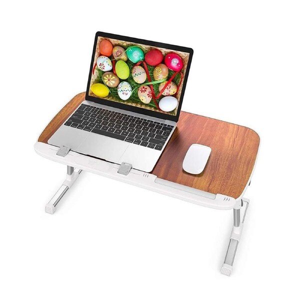 TaoTronics Foldable Laptop Table for Bed Lap Desks Height Adjustable Tray Table