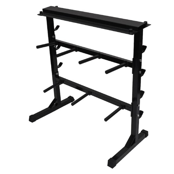 Home Gym - Weight Plate - Barbell Bar - Dumbell Weight Storage Rack - 300kg+