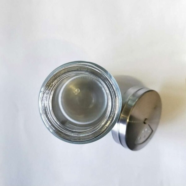 24x Mini Glass Spice Shakers Stainless Steel Lid 80ML Herb Storage Container Jar