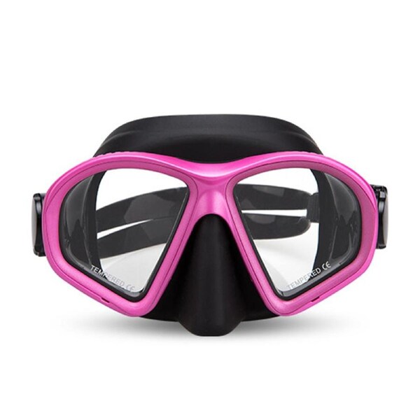 Catzon Diving Mask Anti-Fog Tempered Glass Waterproof Lens Swimming Goggles Suitable For Snorkeling Scuba Diving For Adult-Spray paint powder