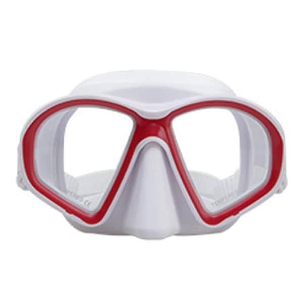 Catzon Diving Mask Anti-Fog Tempered Glass Waterproof Lens Swimming Goggles Suitable For Snorkeling Scuba Diving For Adult-White