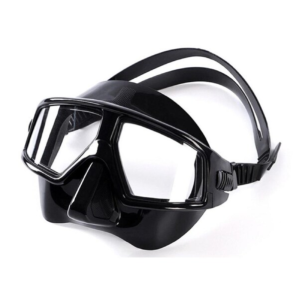 Catzon Diving Mask Anti-Fog Coated Glass Adult Goggles Glasses For Snorkeling Swimming Scuba Diving-Black