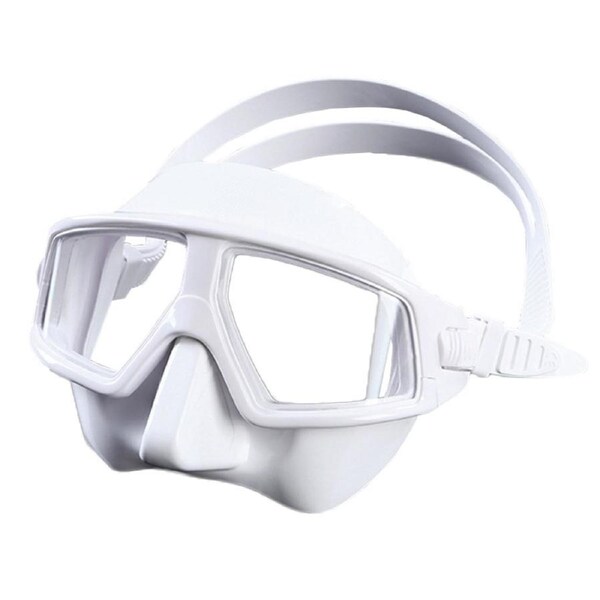 Catzon Diving Mask Anti-Fog Coated Glass Adult Goggles Glasses For Snorkeling Swimming Scuba Diving-White