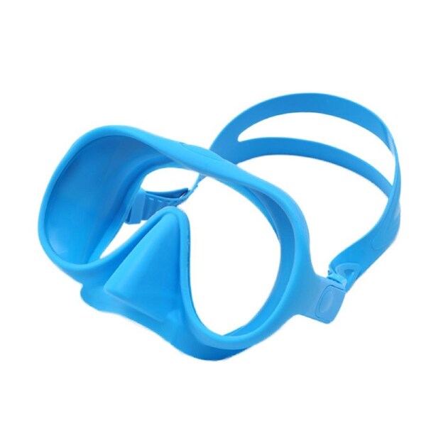 Catzon M301 Diving Mask Anti-Fog Tempered Glass Waterproof Lens Adjustable Strap Water Lung Frame For Snorkeling Swimming Scuba Diving-Blue
