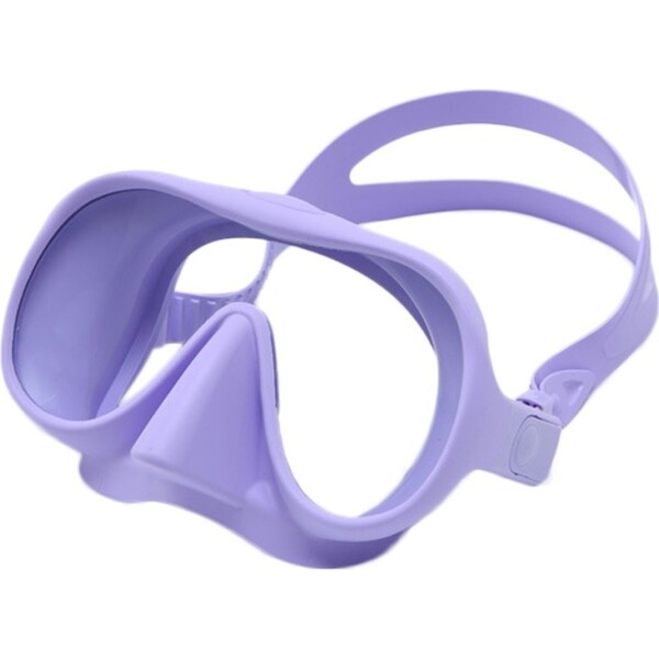 Catzon M301 Diving Mask Anti-Fog Tempered Glass Waterproof Lens Adjustable Strap Water Lung Frame For Snorkeling Swimming Scuba Diving-Purple