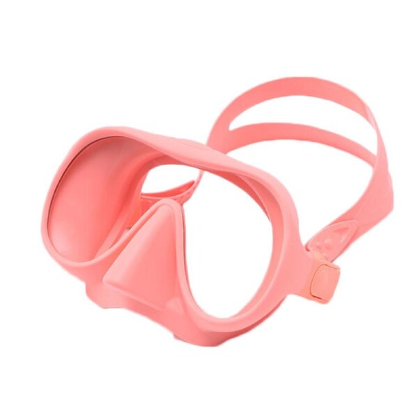 Catzon M301 Diving Mask Anti-Fog Tempered Glass Waterproof Lens Adjustable Strap Water Lung Frame For Snorkeling Swimming Scuba Diving-Pink