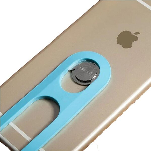 Catzon Universal Cell Phone Lanyard Neck Silicone Hanging-rope Metal buckle Anti-Theft Sling Chain-Blue