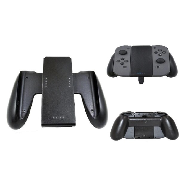 Catzon SND-388 Grip Handle Charging Dock Station Charger Chargeable Stand For Nintendo Switch Joy-Con NS Handle-Black