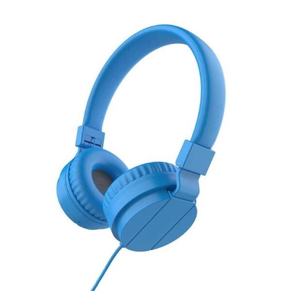 Catzon GS778 Lightweight Stereo Foldable Wired Headphones for Kids Adults Adjustable Headband Headset for Phone/PC-Blue