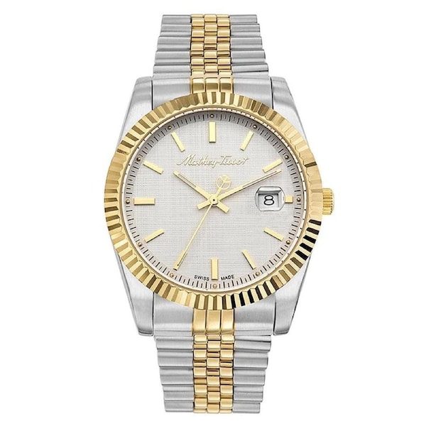 Mathey-Tissot Mathy III Stainless Steel White Dial Swiss Made Men's Watch - H810BI