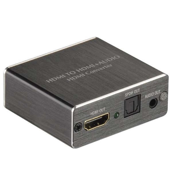 4K HDMI to HDMI and Optical TOSLINK SPDIF + 3.5mm Stereo Audio Extractor Converter HDMI Audio Splitter Adapter