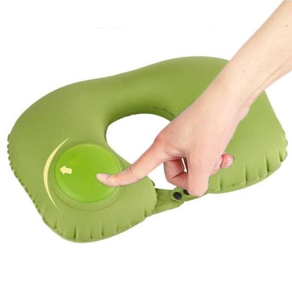 Catzon Ultralight Inflating Travel/Camping Pillows for Neck & Lumbar Support Sleep While Camp Backpacking-Green