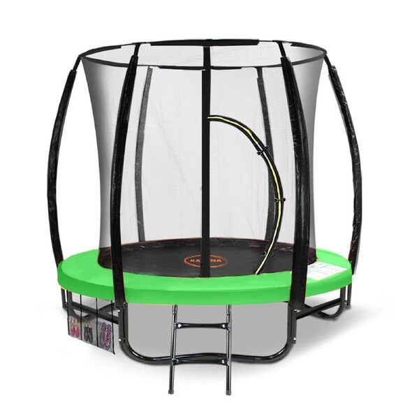 6ft Trampoline Round Outdoor Free Safety Net Spring Pad Cover Mat Kahuna Green