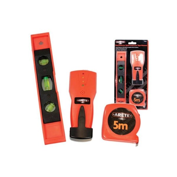Stud Detector With Level & Measure Tape
