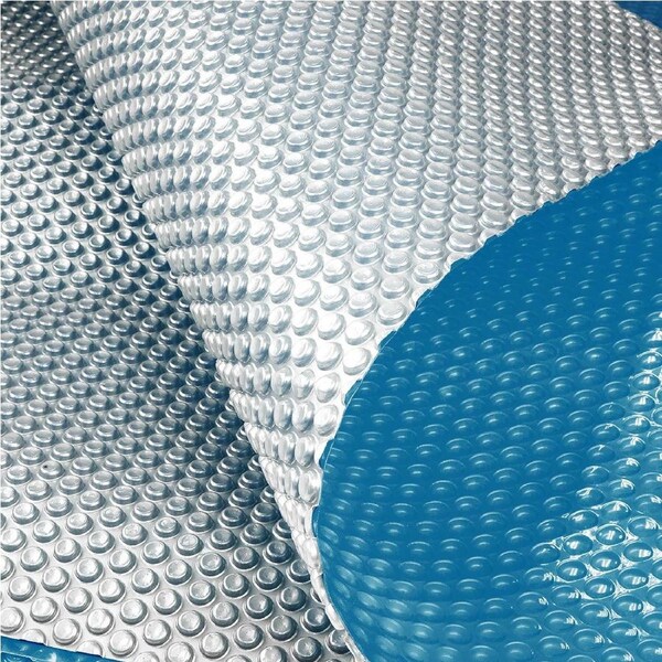 400 Micron Solar Swimming Pool Cover Silver/Blue - 7m x 4m