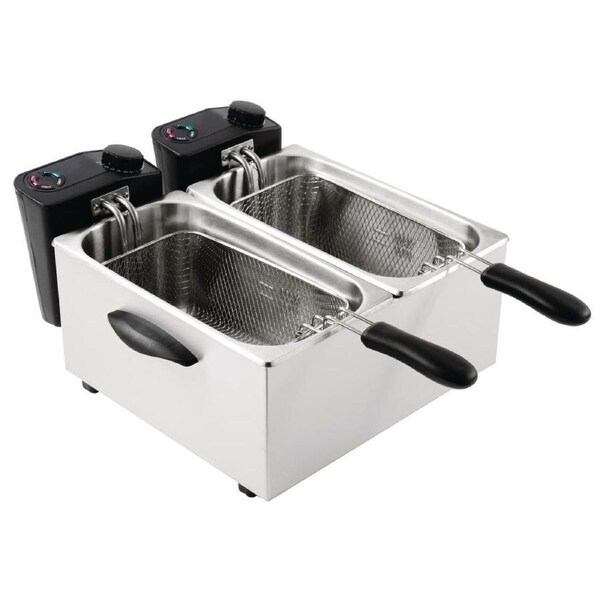 Caterlite Light Duty Fryer - 2x3.5Ltr - 2x2.2kW- Commercial