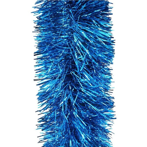 25m SKY BLUE Christmas Tinsel 150mm wide