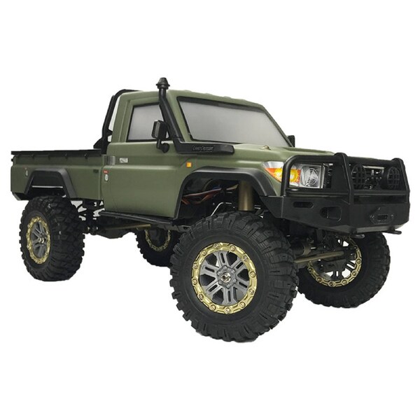 YIKONG 1002 Rc Car Hobby 5CH 2.4Ghz 1/10 4Wd PRO Rock Crawler Land Cruiser Climbing Off Road Olive