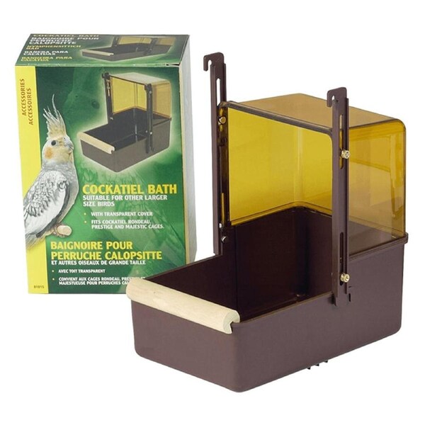 Living World Outside Bird Bath Large (for Cockatiel)