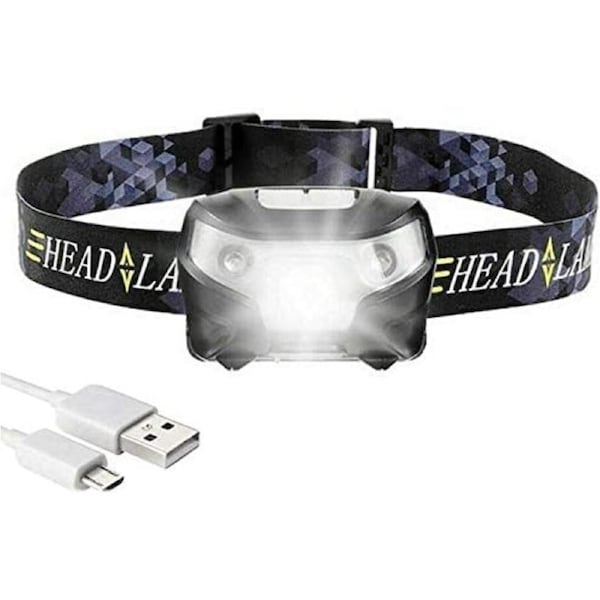 Ozoffer USB Rechargeable LED Head Torch Headlight Headlamp Camping Hiking