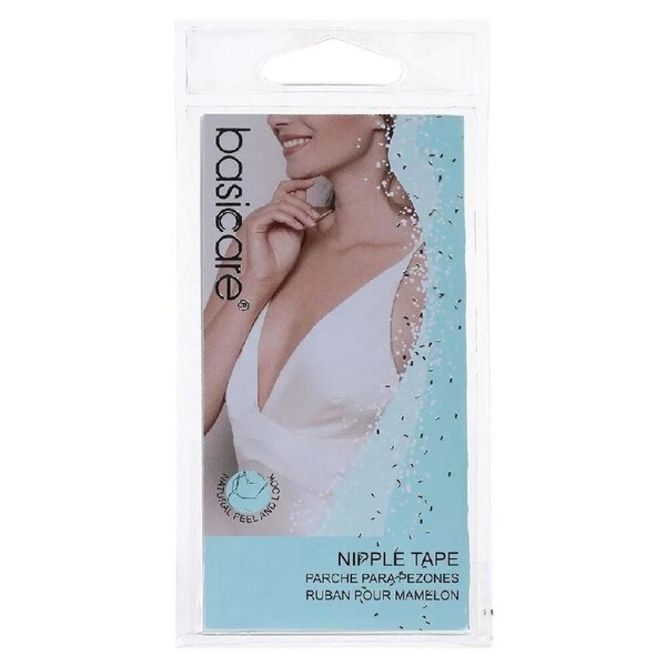 Basicare Nipple Tape 5 Pairs Natural Invisible Breast Covers One Size