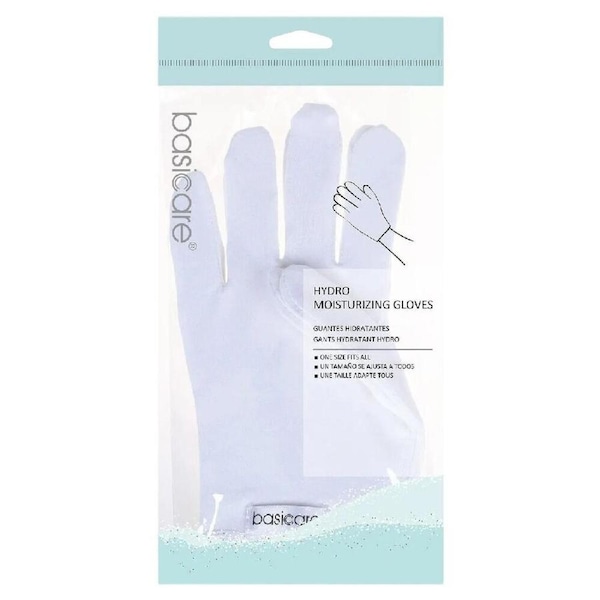 Basicare Hydro Moisturising Gloves White Overnight Hand Softening Treatment