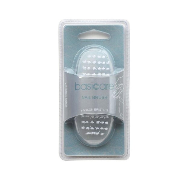 Basicare Double Sided Nail Brush with Durable Nylon Bristles