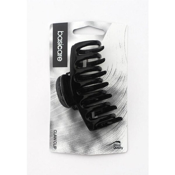 Basicare Large Black Hair Claw Clip 9cm Strong Durable Hair Accessory