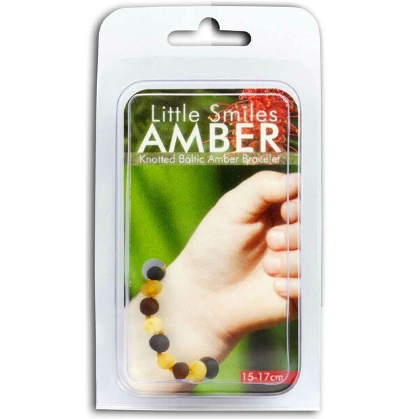 Little Smiles Knotted Baltic Amber Bracelet 15-17cm