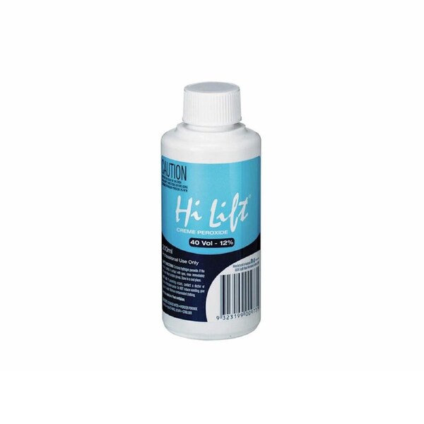 Hi Lift Peroxide 40 Vol 12% 200ml Hair Colouring Dye Tint Developer Colour