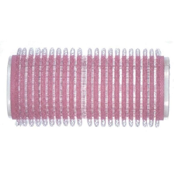 Hi Lift Valcro Roller Self Gripping Hair Volume & Shape Pink HLV25 - 25mm 6pcs