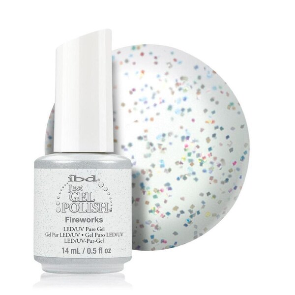 IBD Just Gel Soak Off UV LED Nail Polish Lacquer 56509 Fireworks 14ml
