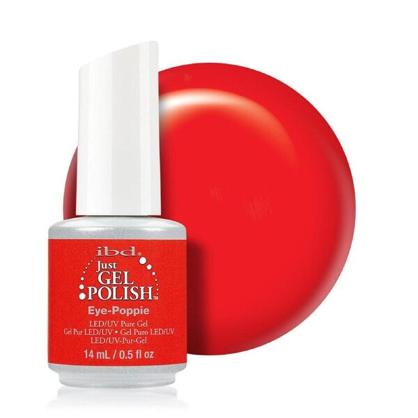 IBD Just Gel Soak Off UV LED Nail Polish Lacquer 56851 Eye Poppie 14ml