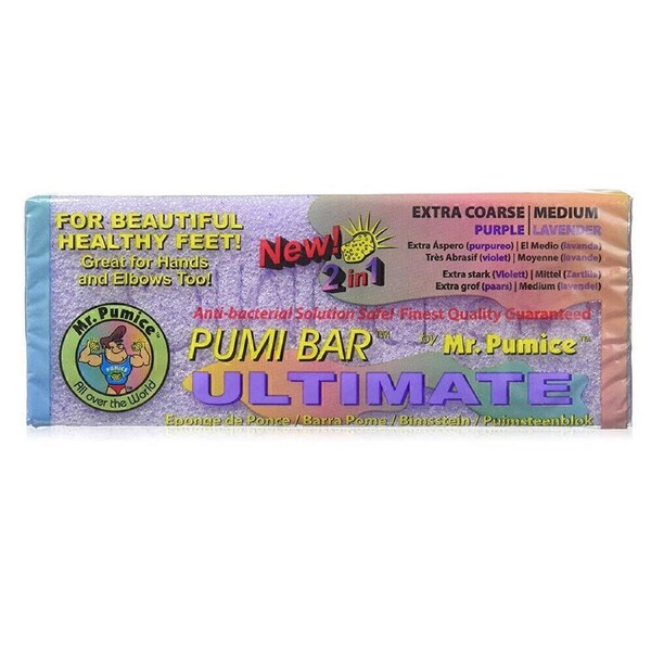 Mr Pumice Ultimate 2 in 1 Pumi Bar Pedicure Foot Feet Heel Callus Remover 1 pc