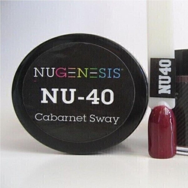 Nugenesis Dipping Powder Nail System Color NU-040 - Carbanet Sway - 43g