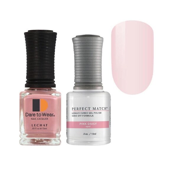 Perfect Match Gel Polish UV LED & Nail Lacquer Duo PMS005 Pink Daisy 15ml