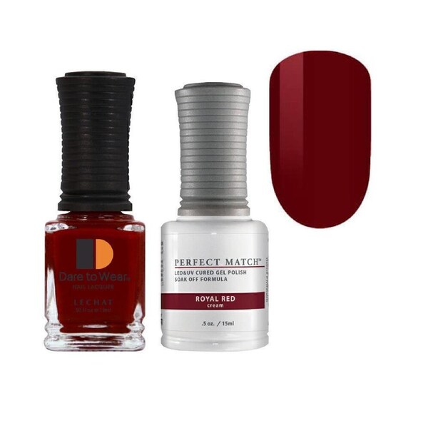 Perfect Match Gel Polish UV LED & Nail Lacquer Duo PMS006 Royal Red 15ml